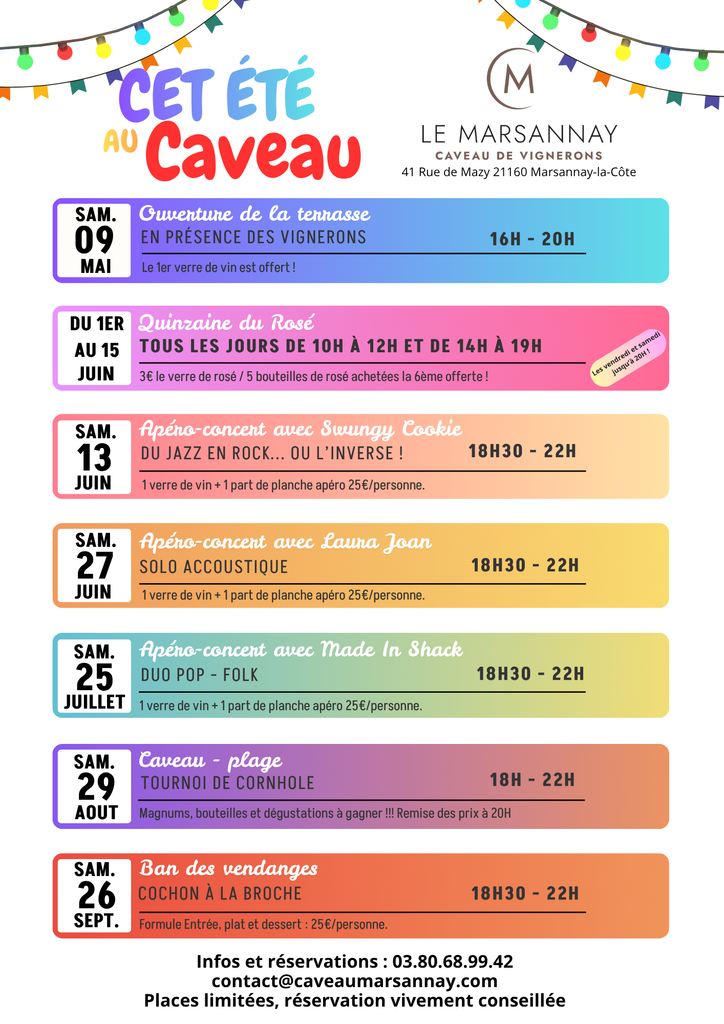 Tout le programme est là !
